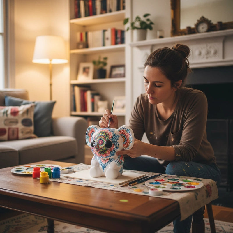 Mandala Spirits — paintable 3D figure collection by Toy Color Lab