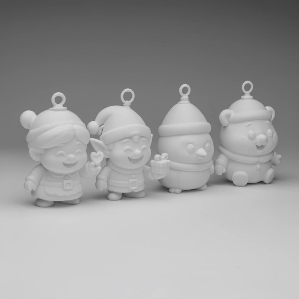 Mrs. Claus’ Crew - Ornament Set