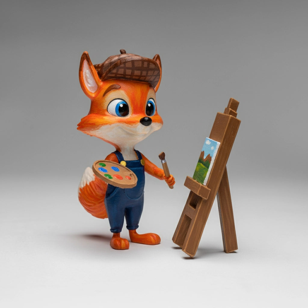 Fleur the Painter Fox
